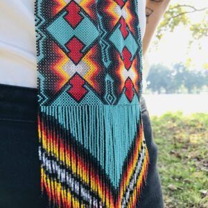 Tribal necklace Yawanawa beaded Brazil Amazon