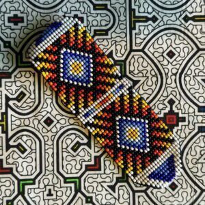 Healing bracelet Yawanawa beaded Brazil rainforest