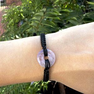 Amethyst crystal bracelet purple healing meditation